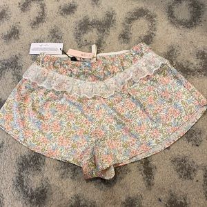 For Love and Lemons Shorts NWT